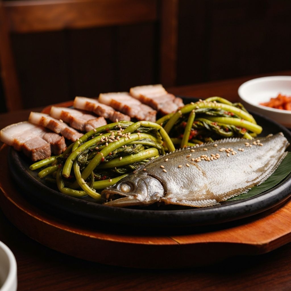 여수갓김치삼합